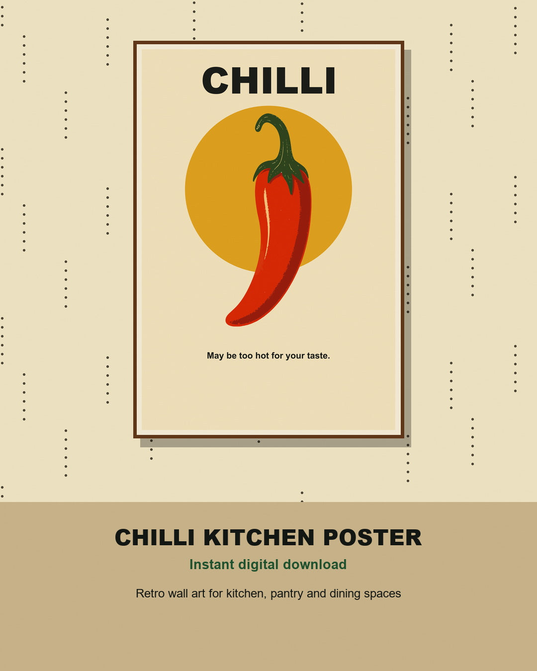 Chilli Kitchen Digital Art Poster