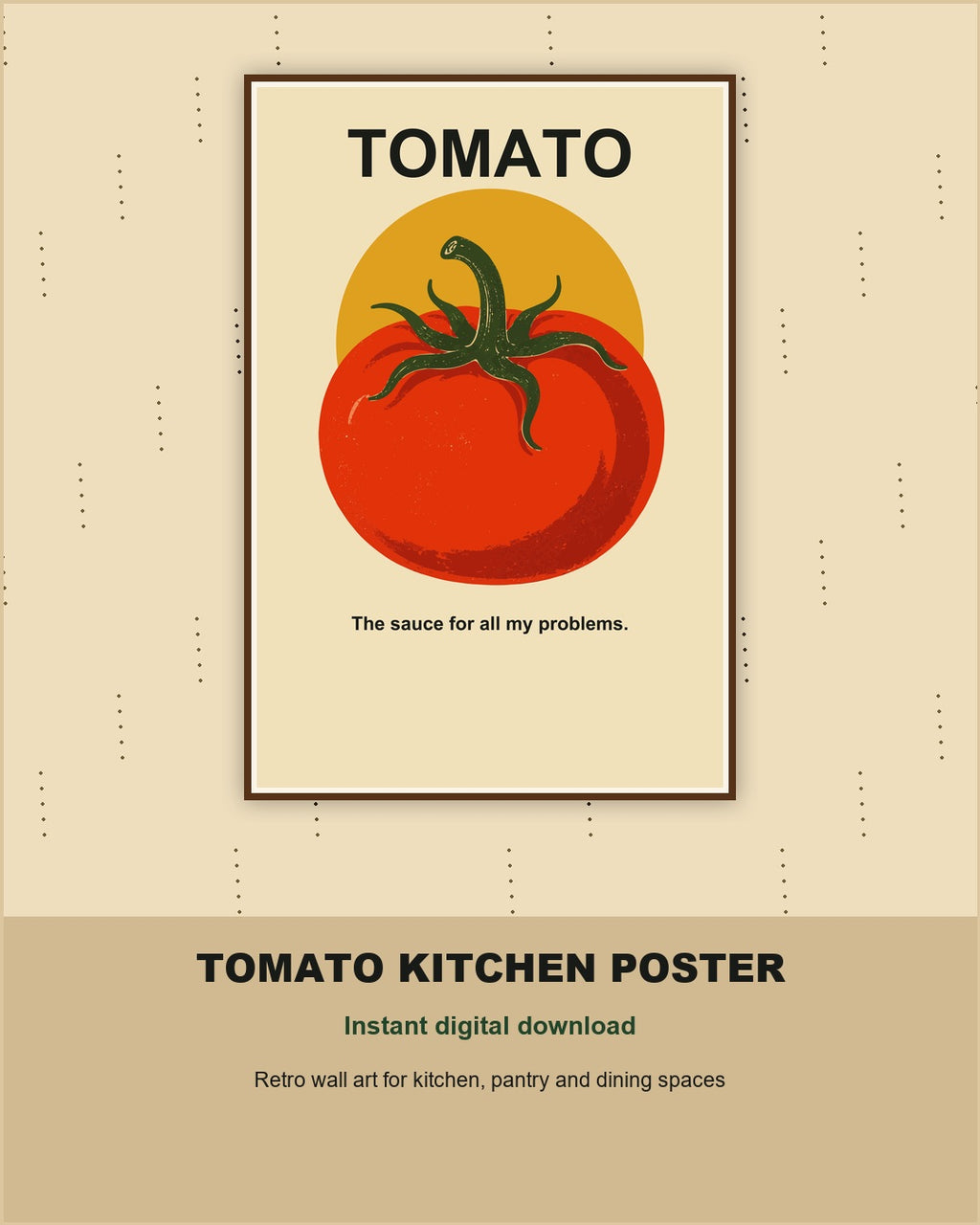 Tomato Kitchen Digital Art Poster