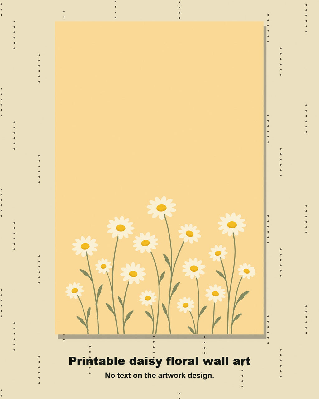 Daisy Floral Digital Poster