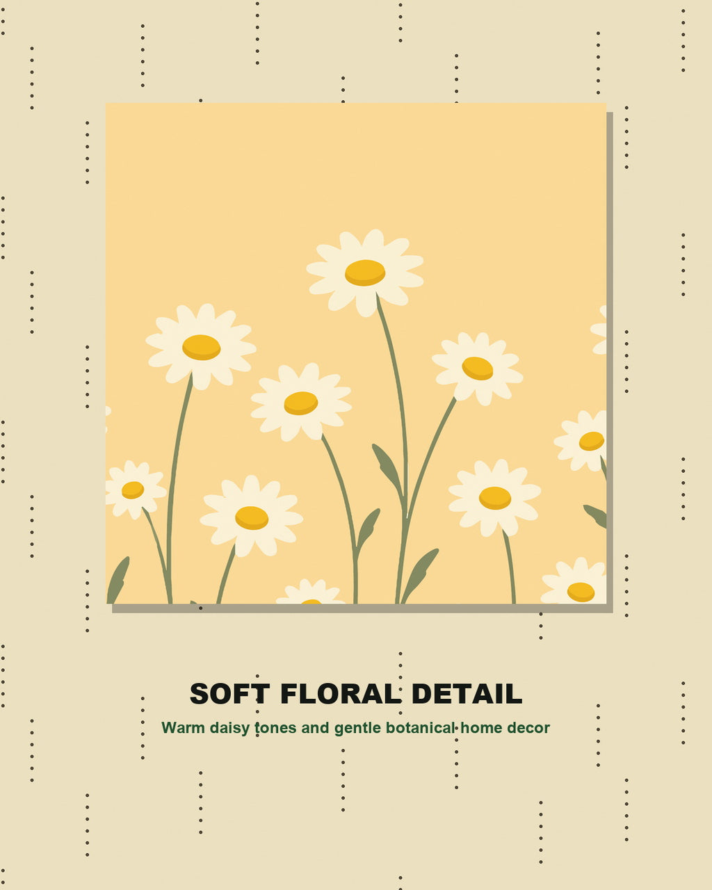 Daisy Floral Digital Poster