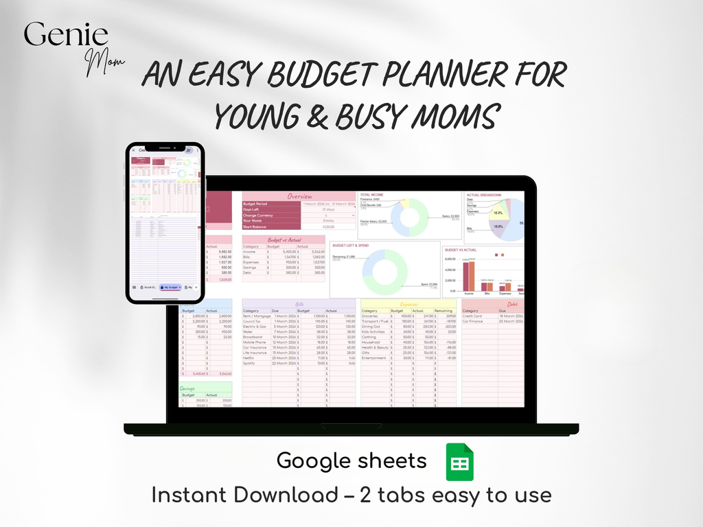 Easy Budget Planner - Spreadsheet