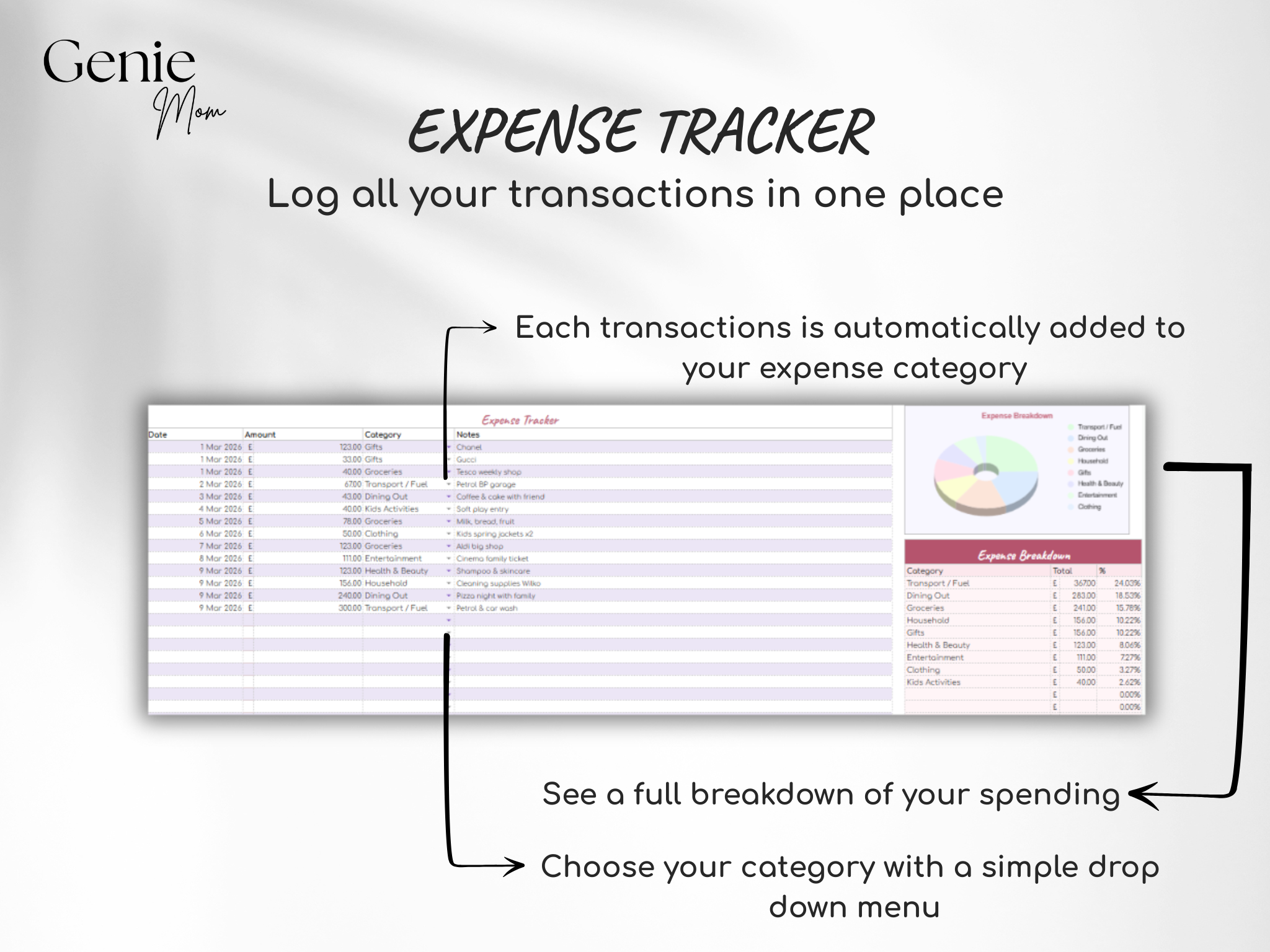Easy Budget Planner - Spreadsheet