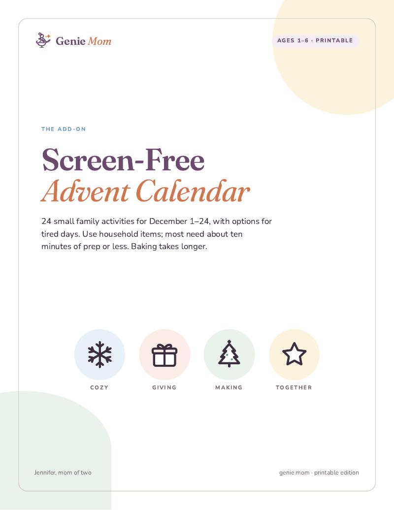 Screen-Free Advent Calendar cover